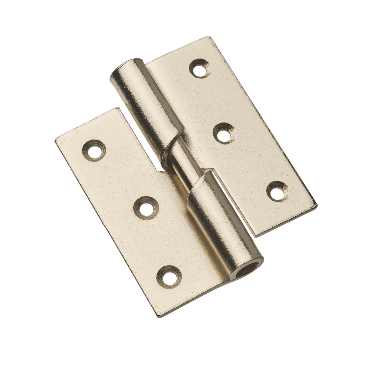 Smith & Locke Satin Nickel Rising Butt Hinges LH 75mm x 71mm 2 Pack (978PY)