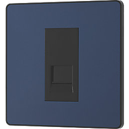 British General Evolve PCDDBBTM1B Master Telephone Socket Blue with Black Inserts