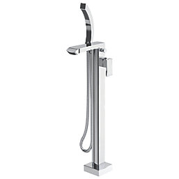 Bristan Descent Floor-Mounted  Bath Shower Mixer Tap Chrome