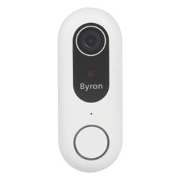 Byron  Wired Smart Video Doorbell White