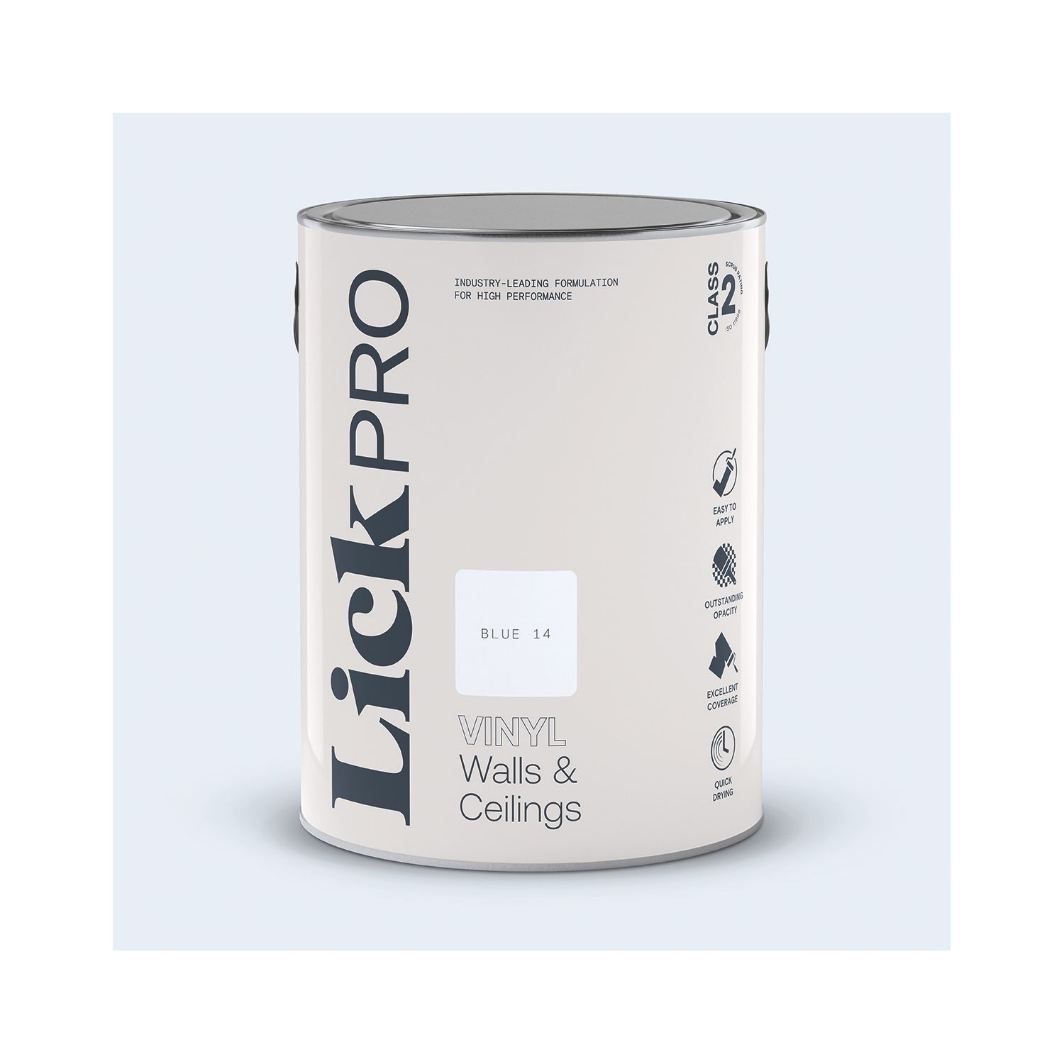 LickPro 5Ltr Blue 14 Vinyl Matt Emulsion Paint (978TM)