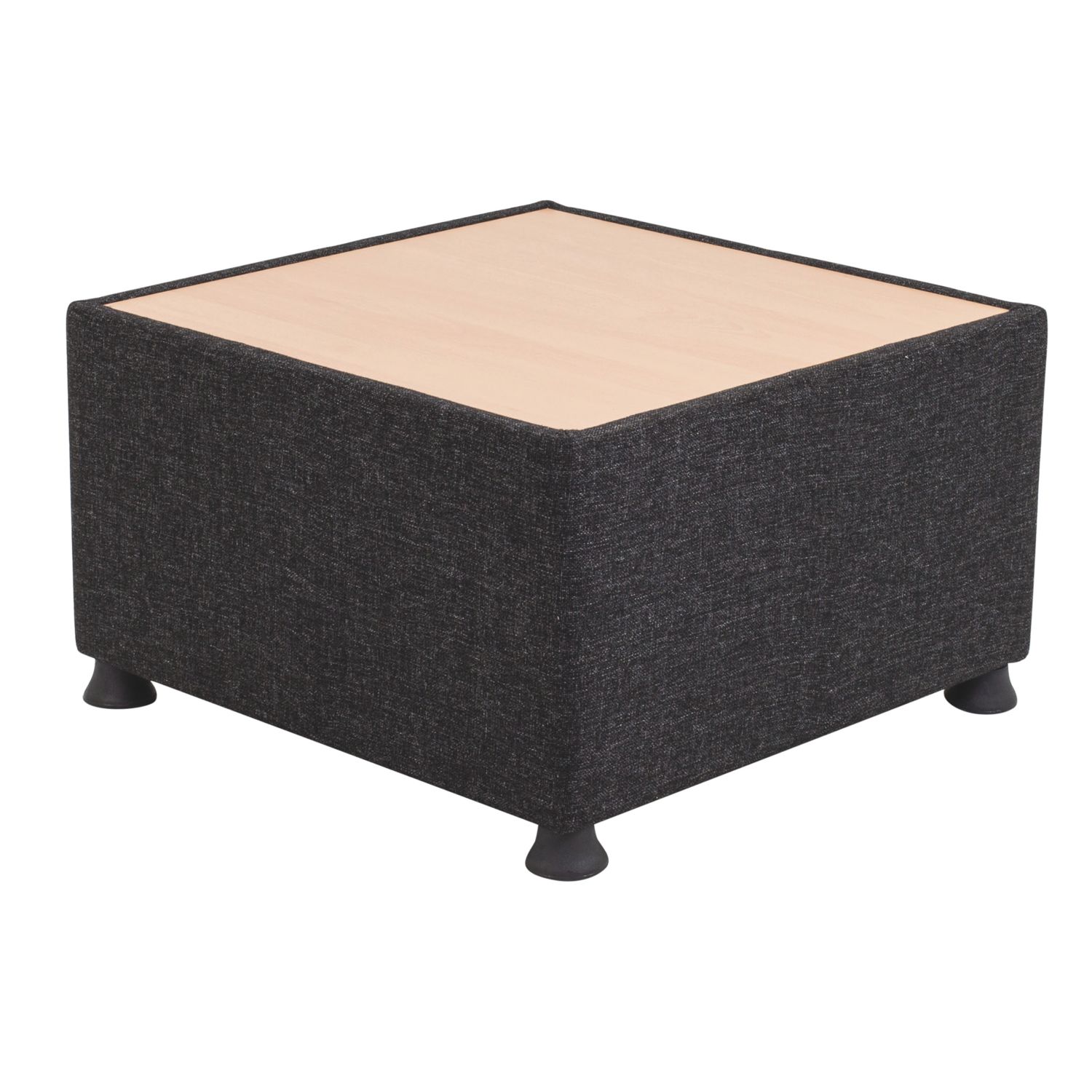 TC Group Glacier Square Modular Table Charcoal/Black 620mm x 370mm (978TT)