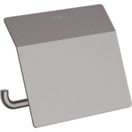 Hansgrohe AddStoris Toilet Roll Holder with Cover Brushed Black Chrome