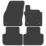 Car Mat Co. Volkswagen Tiguan 2016 on Rubber Car Mats 4 Piece Set