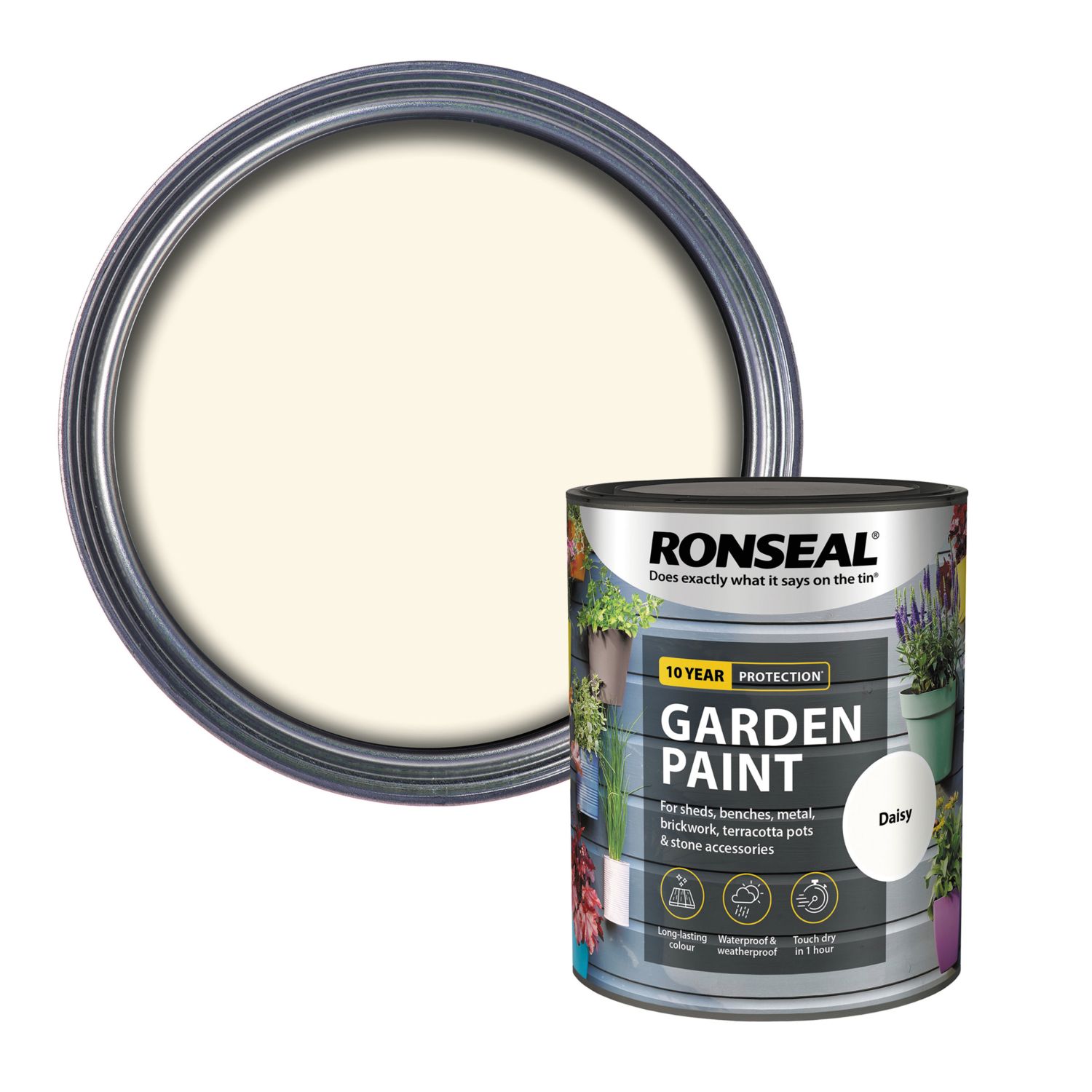 Ronseal 750ml Daisy Matt Garden Paint (9790P)