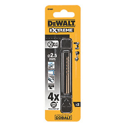 DeWalt  DT4901-QZ Straight Shank Cobalt HSS Drill Bits 2.5mm x 57mm 2 Pack