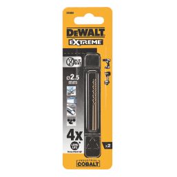 DeWalt  DT4901-QZ Straight Shank Cobalt HSS Drill Bits 2.5 x 57mm 2 Pack