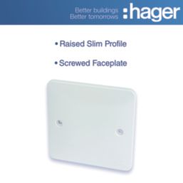Hager Sollysta WMP1 1-Gang Blanking Plate White