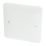 Hager Sollysta WMP1 1-Gang Blanking Plate White