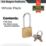 Burg-Wachter  Keyed Alike  Long Shackle  Padlocks Aluminium 50mm 5 Pack