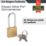 Burg-Wachter  Keyed Alike  Long Shackle  Padlocks Aluminium 50mm 5 Pack