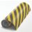 Mottez  Black / Yellow Roll of Protective Foam 10mm x 1500mm x 10000mm
