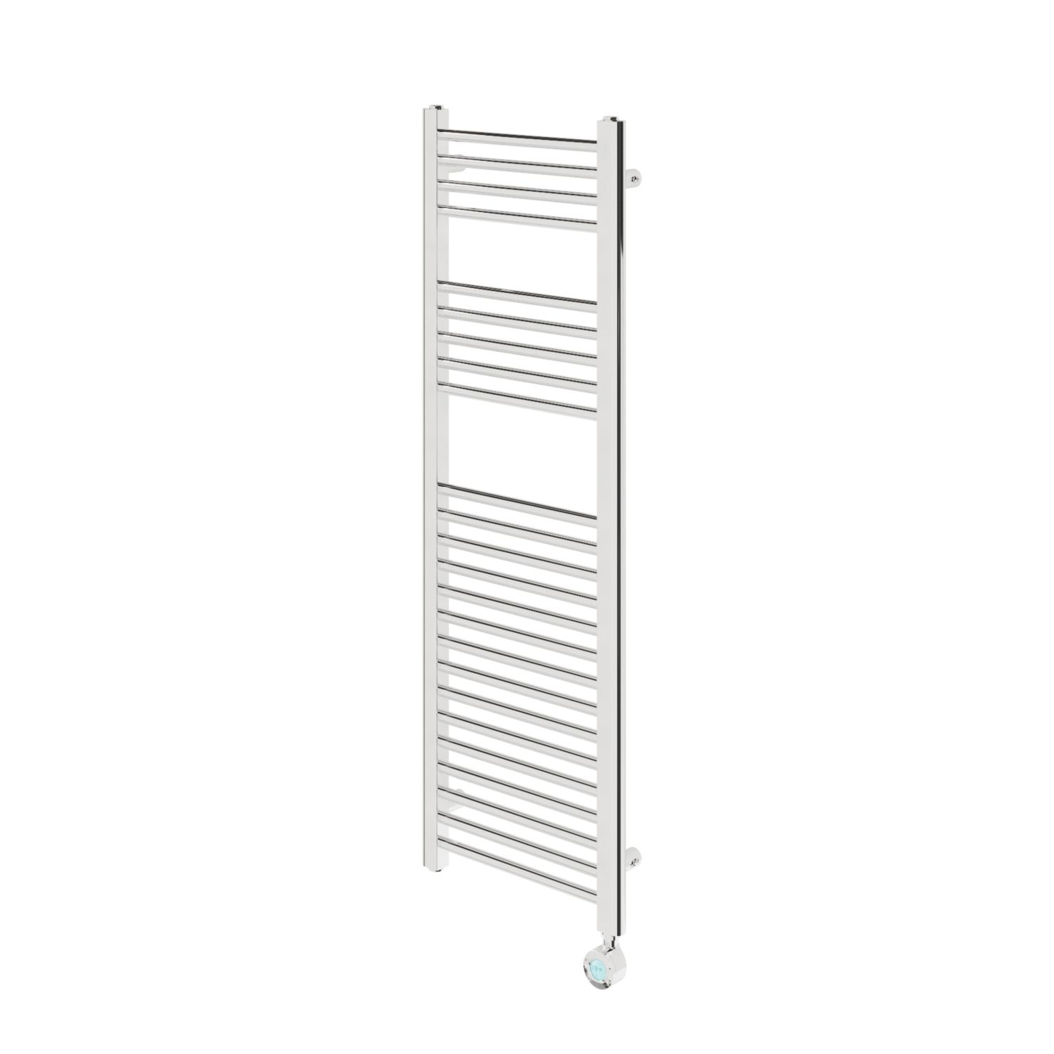 Flomasta 1200mm x 400mm 853BTU Chrome Flat Electric Towel Radiator (979CL)