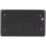 British General  Black 13A 2-Gang DP Switched Metal Clad Socket  with Colour-Matched Inserts
