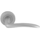 Smith & Locke Dawlish Lever on Rose Door Handles Pair Satin Chrome