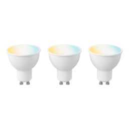 LAP   GU10 RGB & White LED Smart Light Bulb 4.1W 350lm 3 Pack