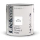LickPro 2.5Ltr Pure Brilliant White Gloss Water-Based Trim Paint