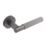 Eclipse Insignia Premium  Fire Rated Linear Lever On Rose Door Handle Pair Graphite 1 Pair