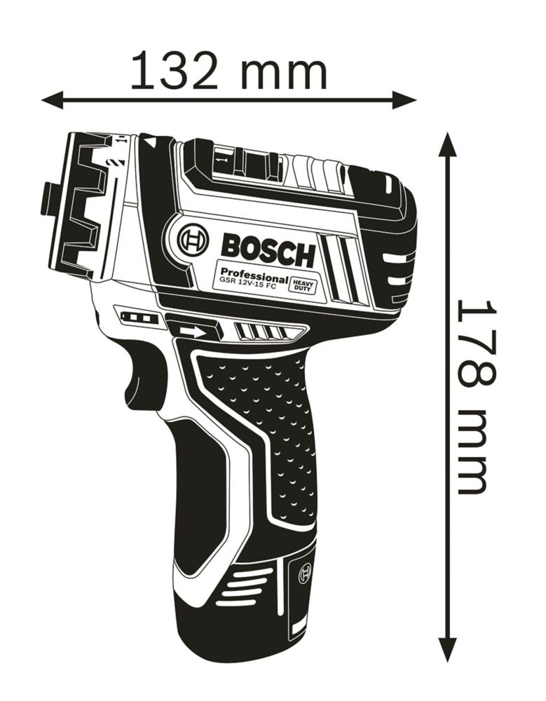 Bosch Pack GSR 12V-35 FC Professional Atornillador 12V + 2