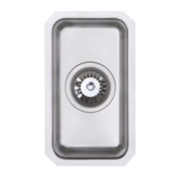 Metis  Dark Grey Kitchen Worktop with 1.5 Bowl Stainless Steel Sink 3050mm x 620mm x 15mm