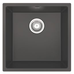 ETAL Comite 1 Bowl Composite Kitchen Sink Matt Black 440mm x 440mm