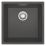 ETAL Comite 1 Bowl Composite Kitchen Sink Matt Black 440mm x 440mm
