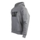 CAT Trademark Hooded Sweatshirt Heather Grey Medium 38-40" Chest
