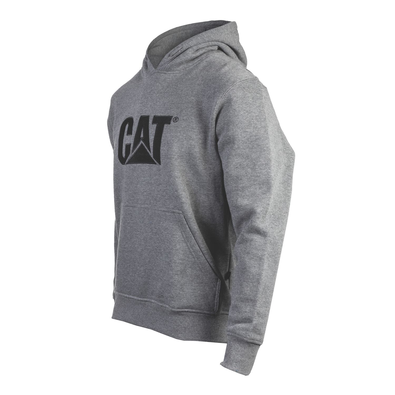 CAT Trademark Hooded Sweatshirt Heather Grey Medium 38-40" Chest (979VF)