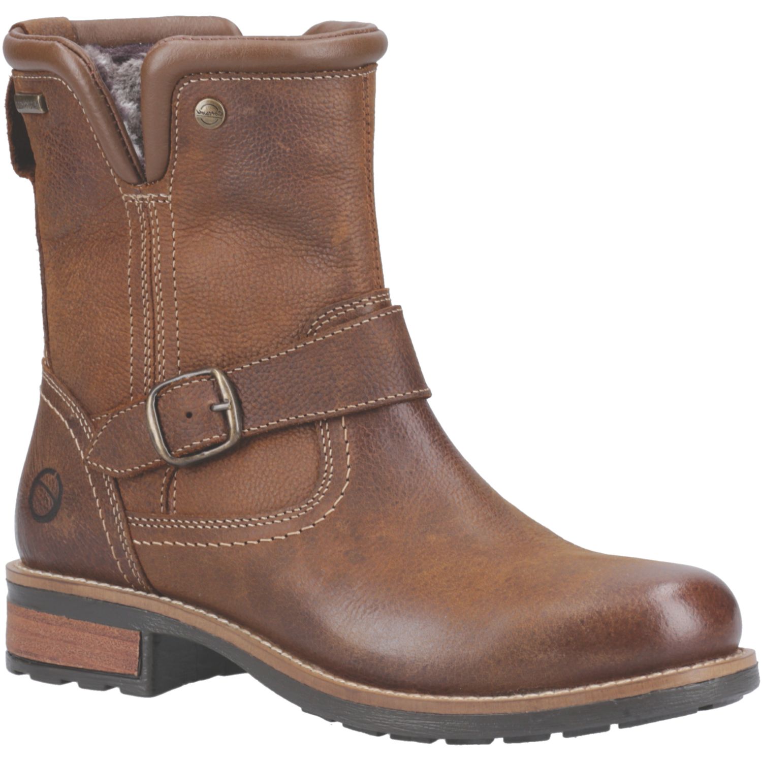 Cotswold Kinsham Size 6 Womens Tan Waterproof Lace & Zip Non Safety Work Boots (979XE)