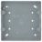 British General  6-8-Module Grid Metal-Clad Surface Mounting Box for Electrical Installations 40mm