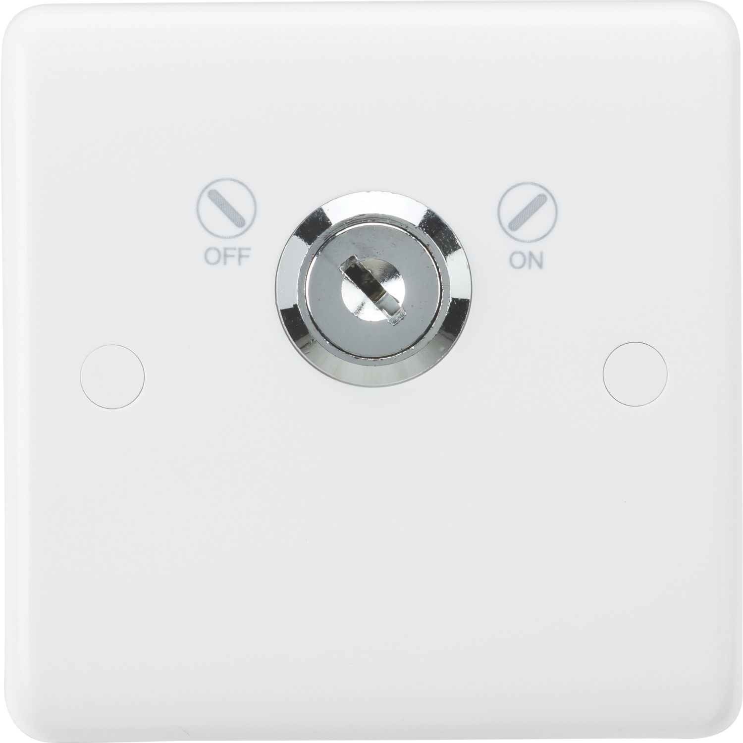 Knightsbridge Curved Edge 20A 1-Gang DP Locking Control Switch White (979YA)