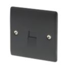 British General Nexus Metal 1-Gang Master Telephone Socket Matt Black