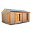 Shire Firestone 14' 6" x 13' (Nominal) Reverse Apex Timber Log Cabin