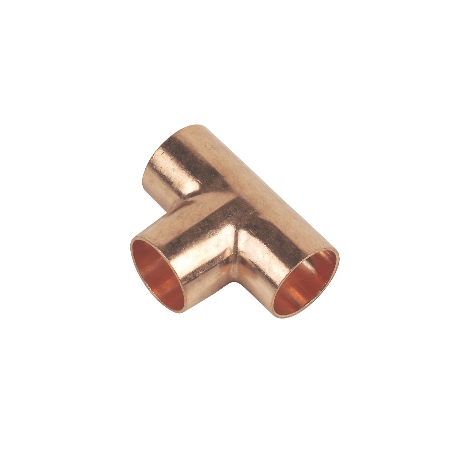 Flomasta Copper End Feed Equal Tees 15mm 10 Pack (98040)