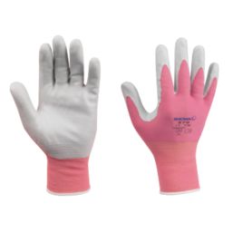 Showa 370  Nitrile Gardening Gloves Pink Small