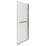 Vermont Semi-Framed Chrome Bath Screen Reversible 800mm x 1500mm