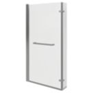 Vermont Semi-Framed Chrome Bath Screen Reversible 800mm x 1500mm