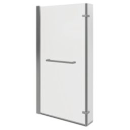 Vermont Semi-Framed Chrome Bath Screen Reversible 800mm x 1500mm