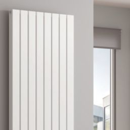Reina Piatto Double 1800mm x 595mm 6369BTU White Vertical Designer Radiator