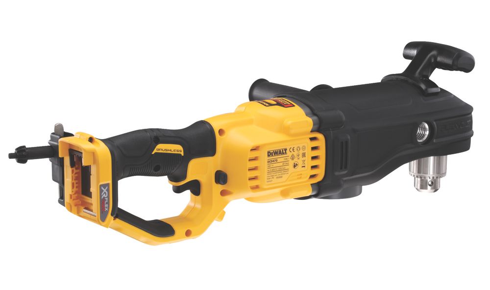 DeWalt DCD470N XJ 54V Li Ion XR FlexVolt Brushless Cordless Right Angle Diamond Core Drill Bare Screwfix