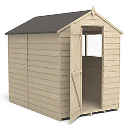Forest  5' x 7' (Nominal) Apex Overlap Timber Shed with Assembly