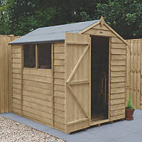 Forest  5' x 7' (Nominal) Apex Overlap Timber Shed with Assembly