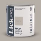 LickPro Max+ 2.5Ltr Taupe 01 Matt Emulsion  Paint