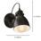Eglo Priddy Wall Spotlight Black