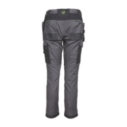 Apache Sudbury Work Trousers Grey/Black 28" W 29" L
