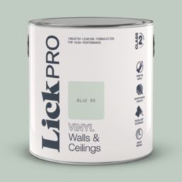 LickPro  2.5Ltr Blue 03 Vinyl Matt Emulsion  Paint