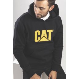 CAT Trademark Hooded Sweatshirt Black Large 42-44" Chest