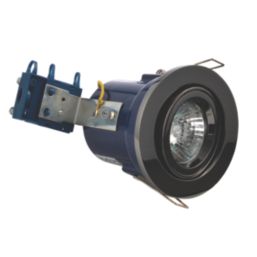 Electralite Yate Adjustable  Fire Rated Downlights Black Chrome 10 Pack