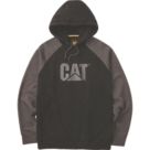CAT Raglan Hoodie Black X Large 45" Chest