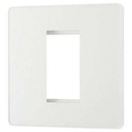 British General Evolve 1-Module Modular Faceplate Pearlescent White